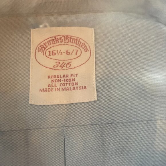 NWT Brooks Brothers Men's Non-Iron Dress Shirt - Picture 2 of 2